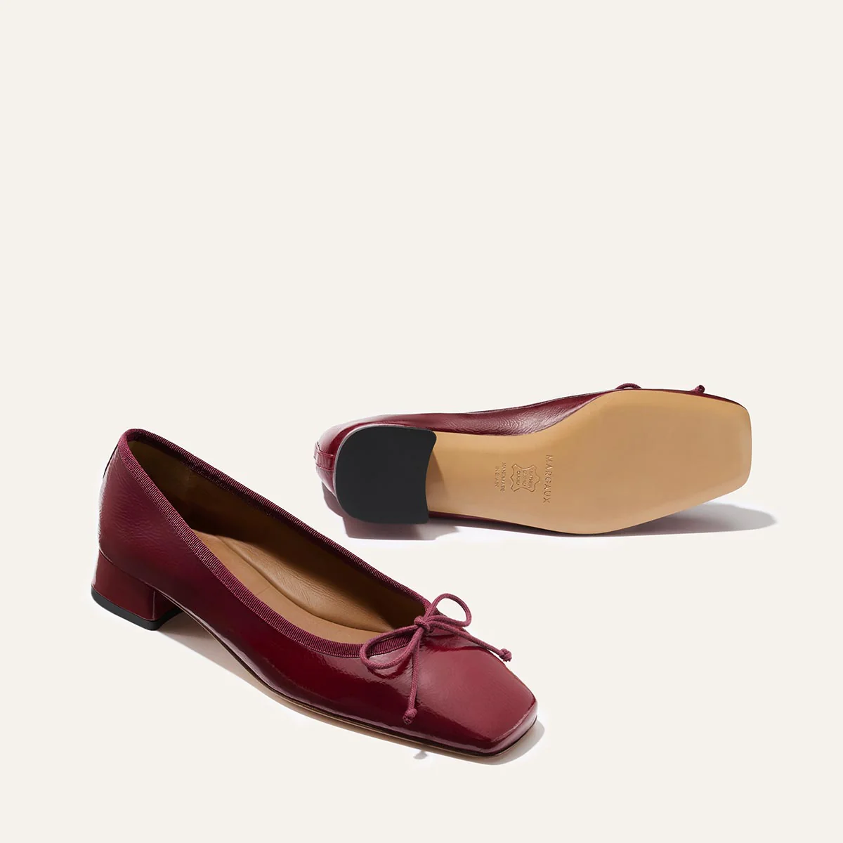 The Ada - Claret Crinkle Patent - Image 5