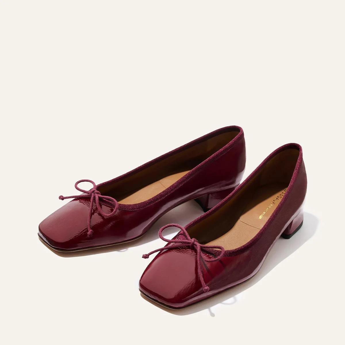 The Ada - Claret Crinkle Patent - Image 6