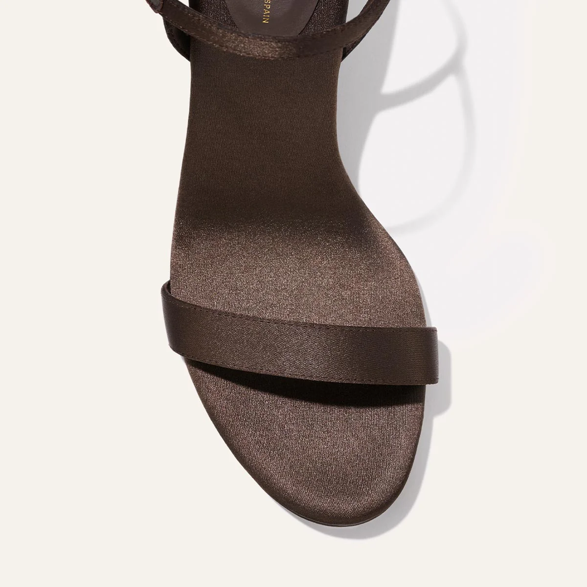 The Cleo Sandal - Espresso Satin - Image 5