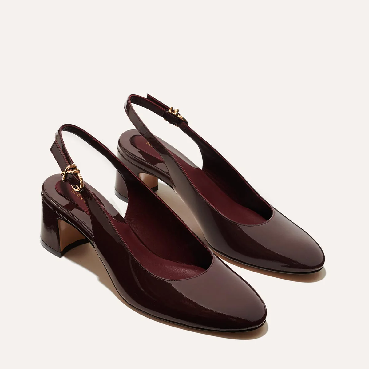 The Cluny Slingback - Burgundy Patent - Image 3