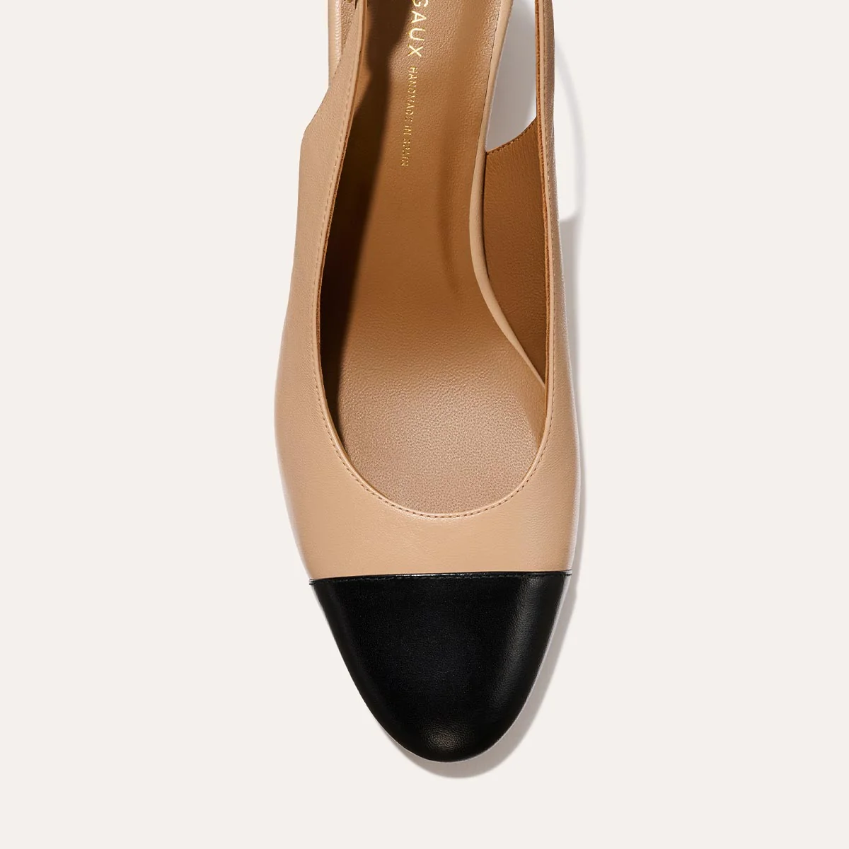 The Cluny Slingback - Dune and Black Nappa - Image 7