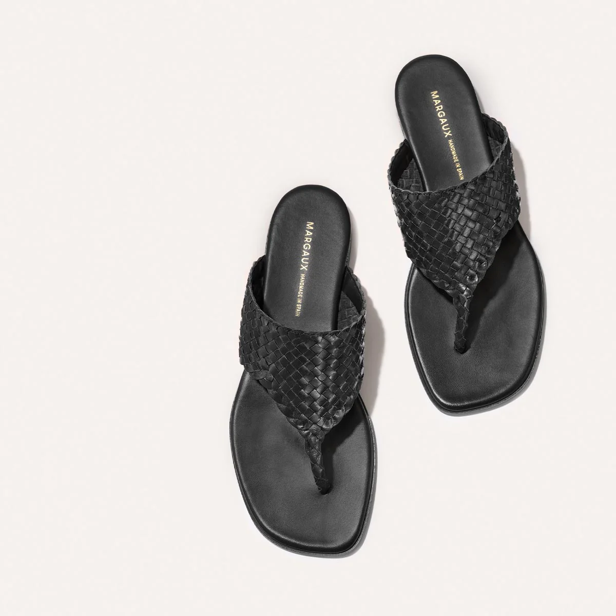 The Deia - Black Woven Leather - Image 3