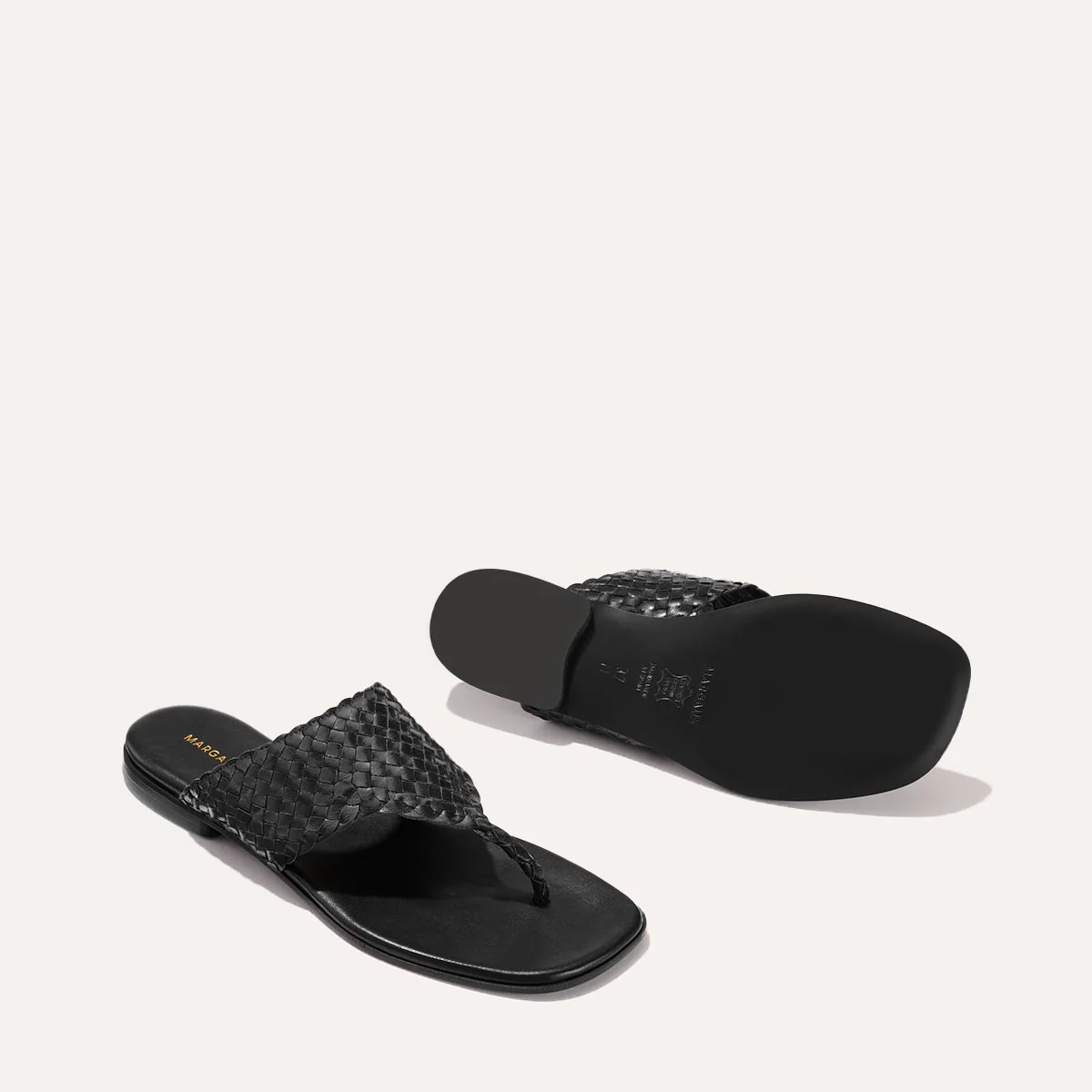 The Deia - Black Woven Leather - Image 5