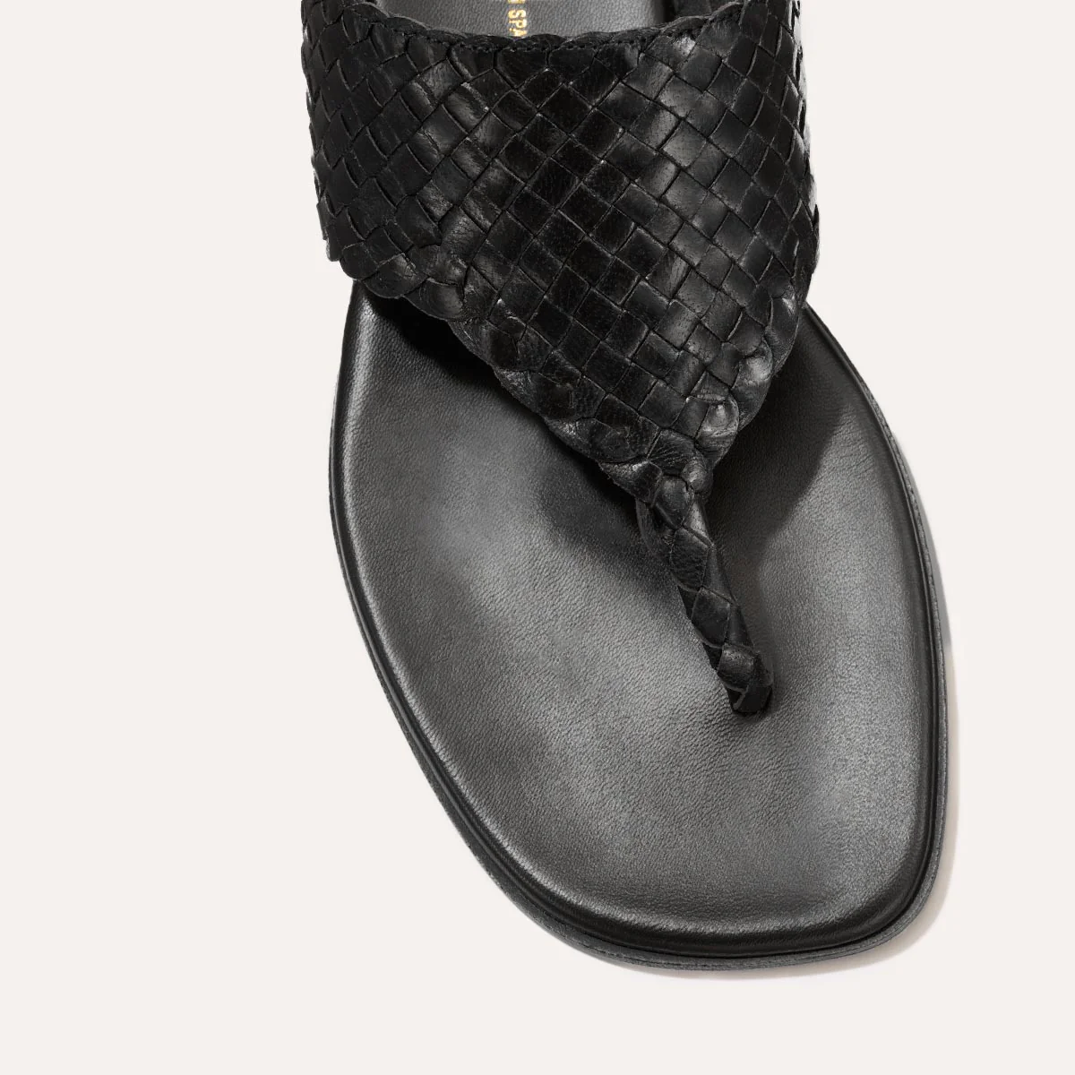 The Deia - Black Woven Leather - Image 6