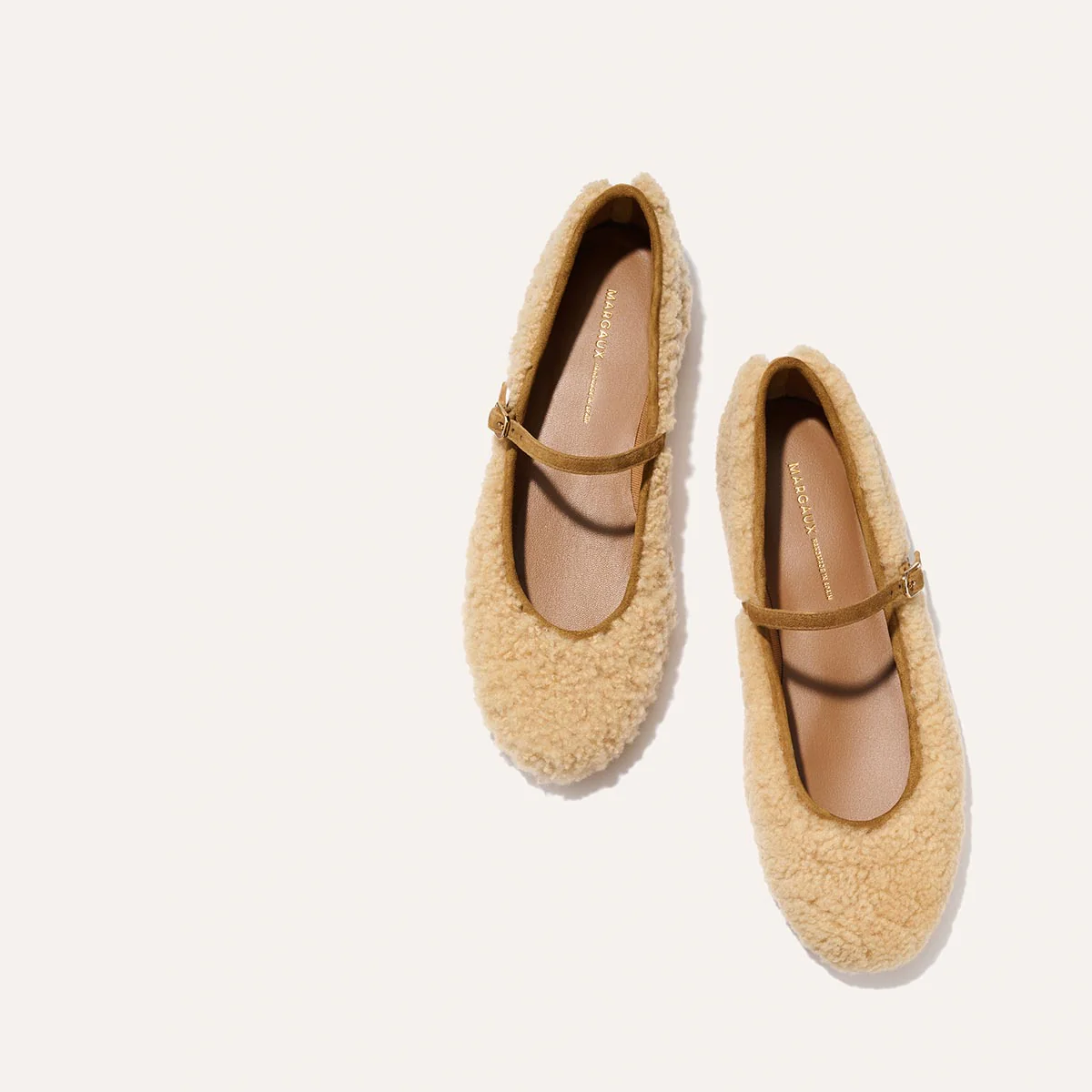 The Demi Jane - Tan Shearling - Image 3