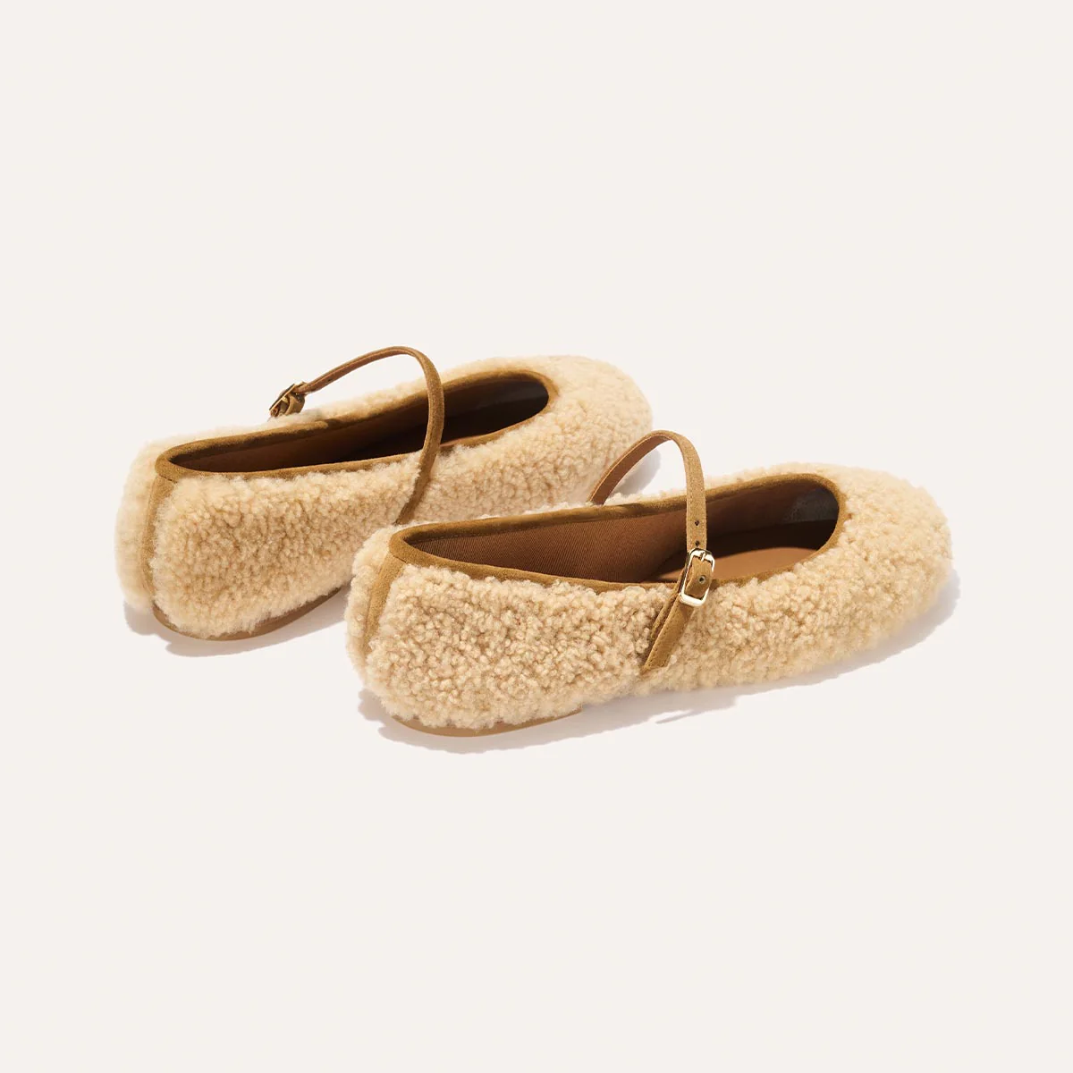 The Demi Jane - Tan Shearling - Image 6