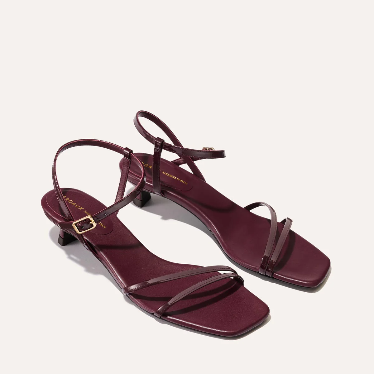 The Dylan Sandal - Burgundy Patent - Image 3