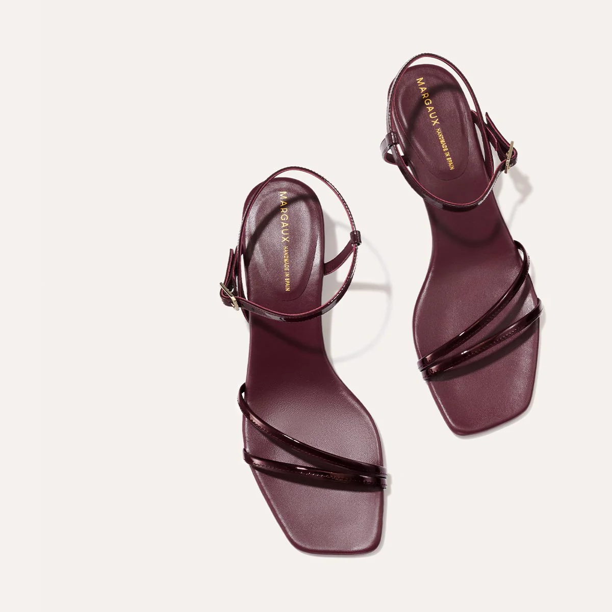 The Dylan Sandal - Burgundy Patent - Image 6