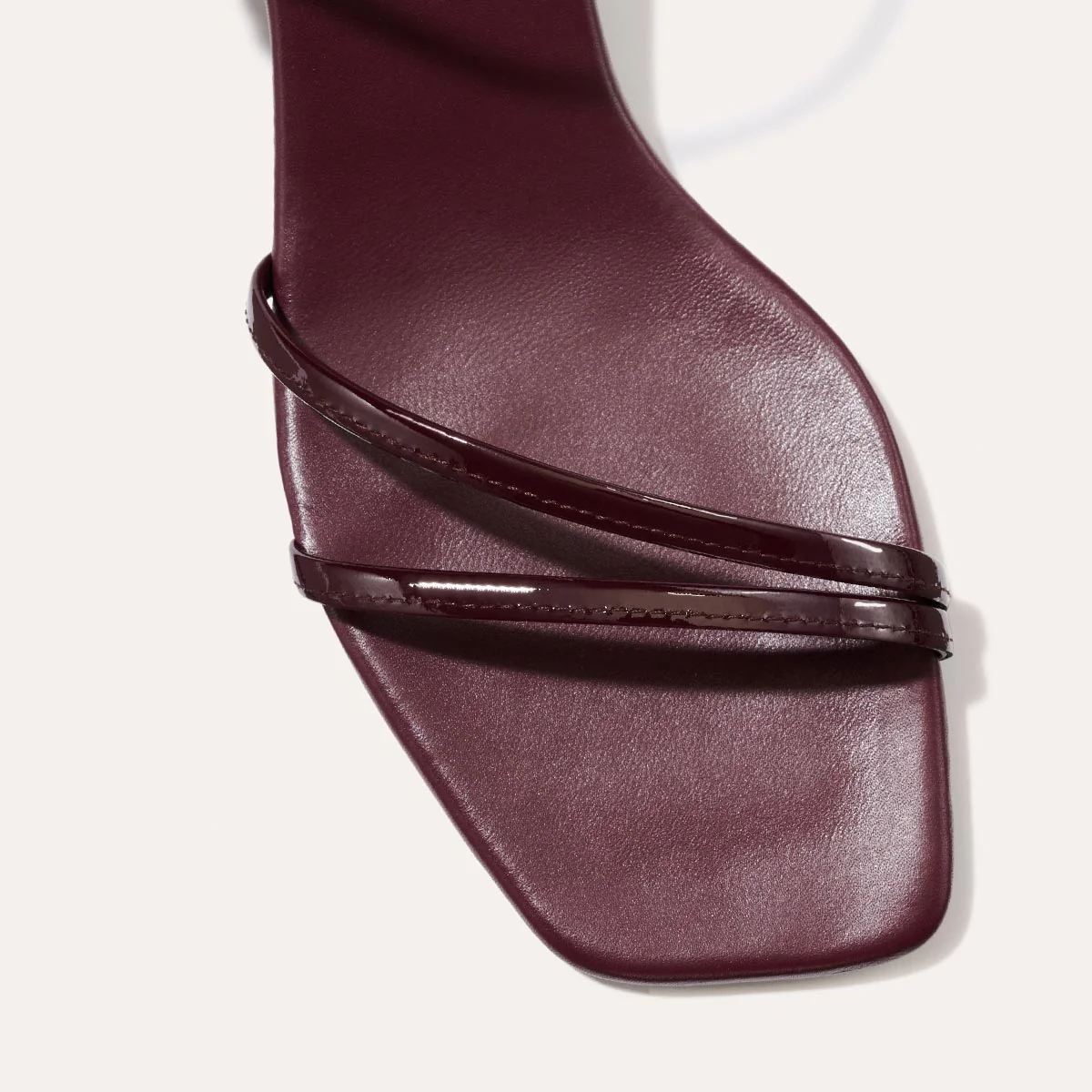 The Dylan Sandal - Burgundy Patent - Image 7