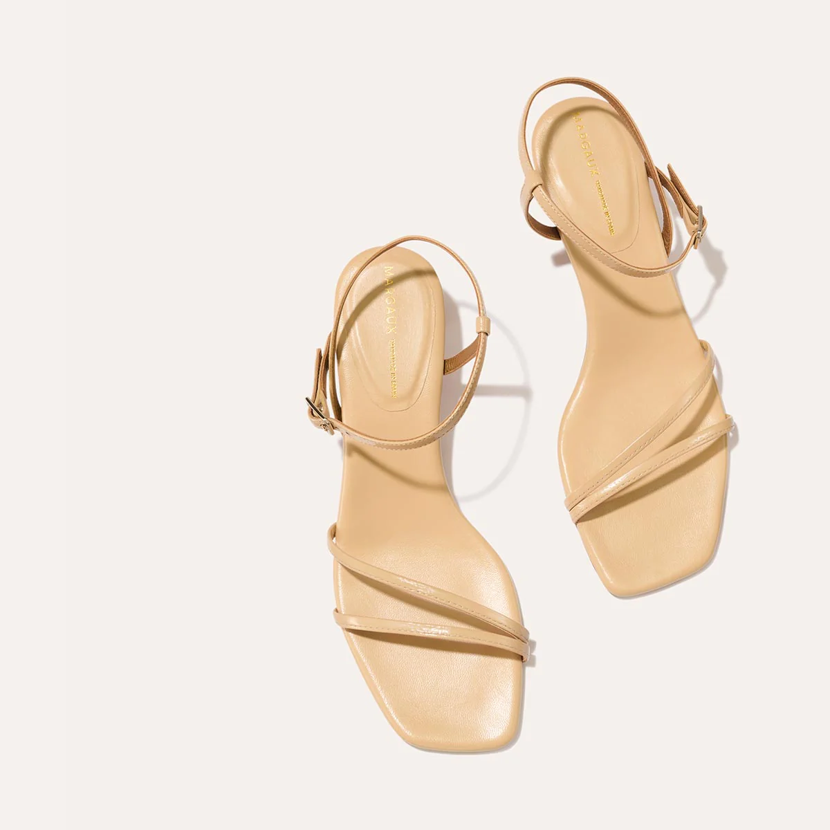The Dylan Sandal - Sand Crinkle Gloss Nappa - Image 6