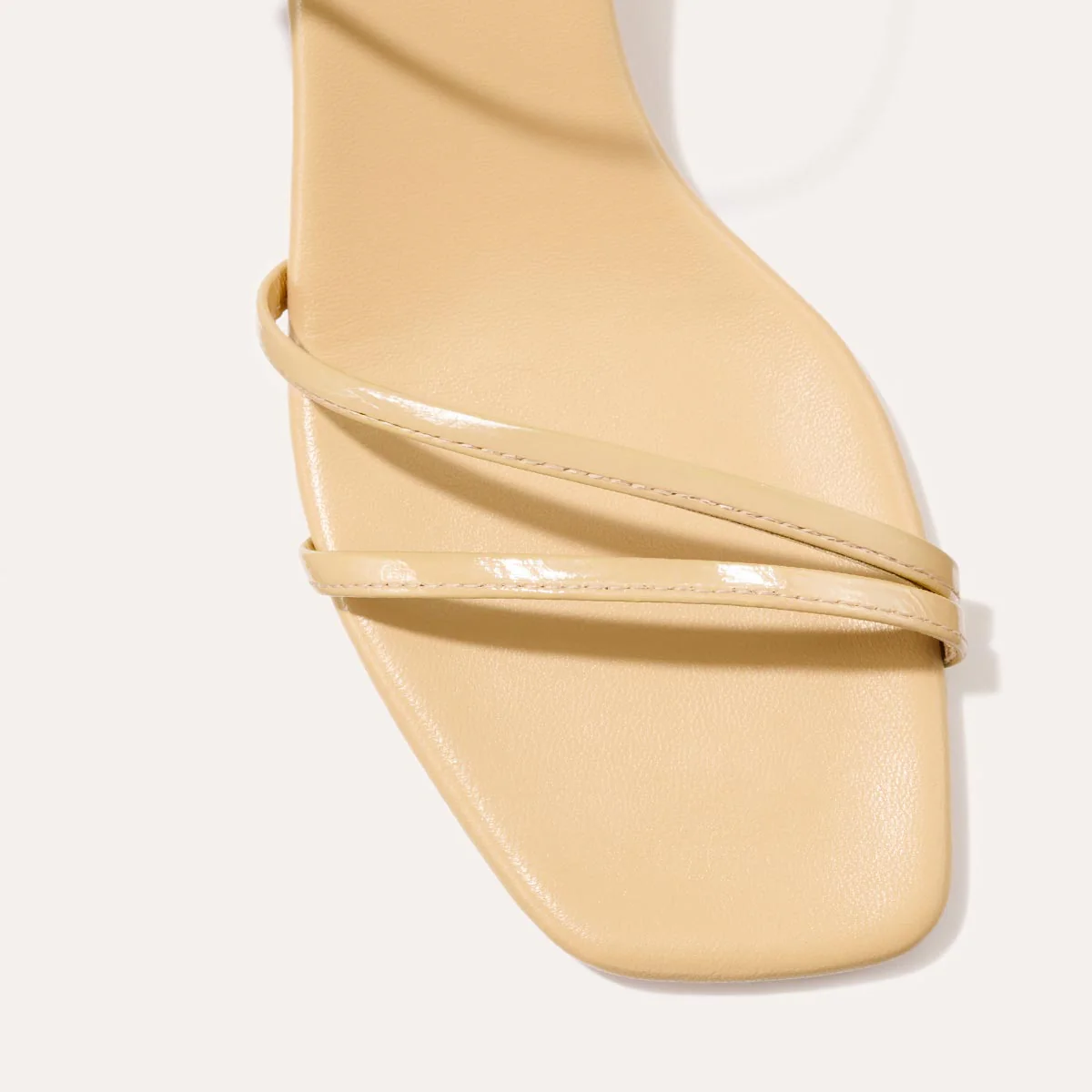 The Dylan Sandal - Sand Crinkle Gloss Nappa - Image 7