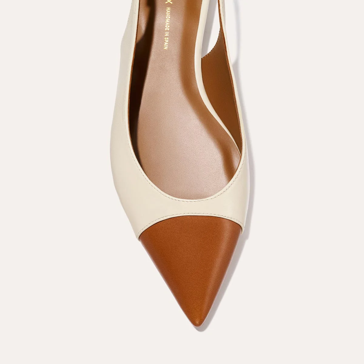 The Elise - Cotton and Saddle Nappa - Image 7