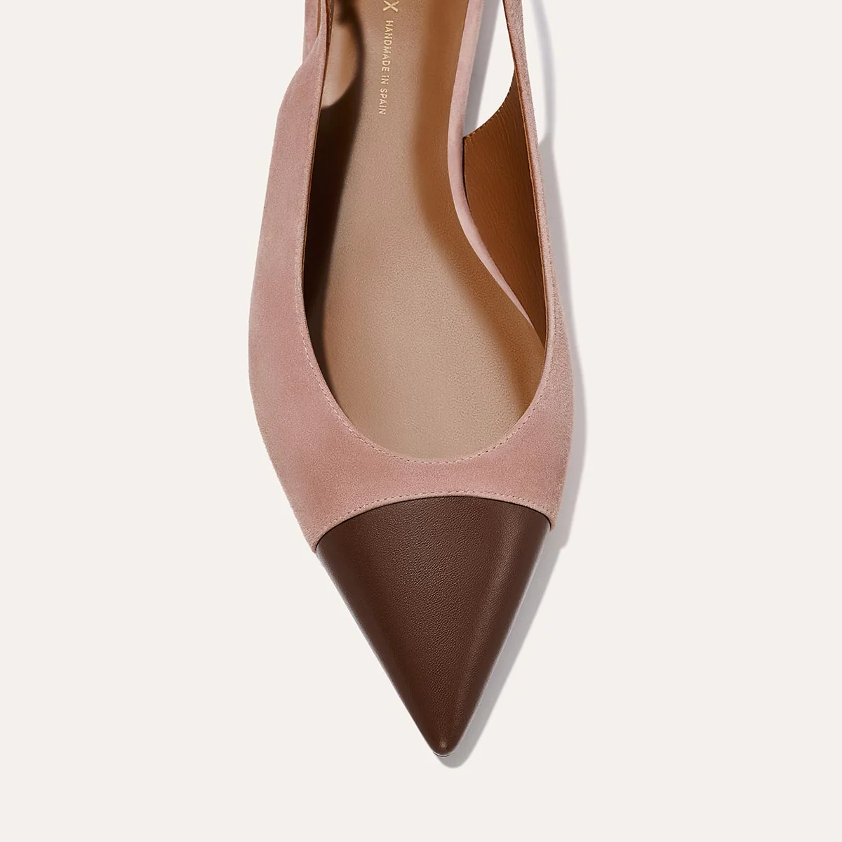 The Elise - Dusty Rose Suede & Chocolate Nappa - Image 7