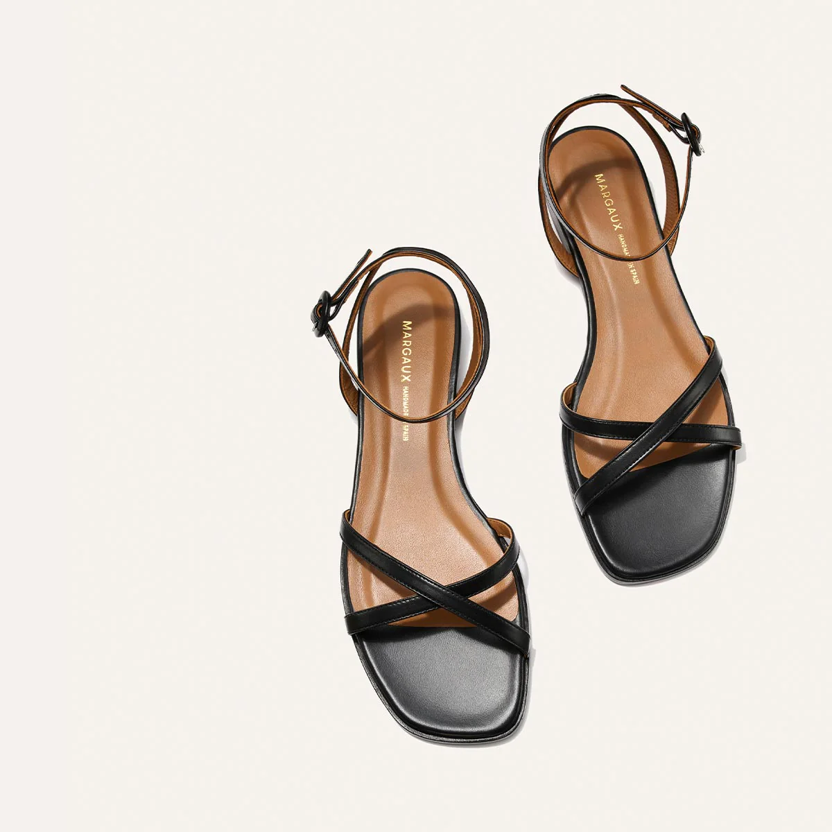 The Flat Sandal - Black Nappa - Image 4