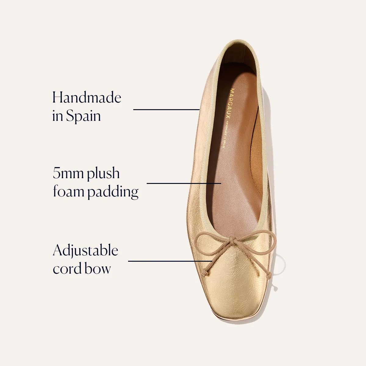 The Fonteyn - Gold Crinkle Nappa - Image 6