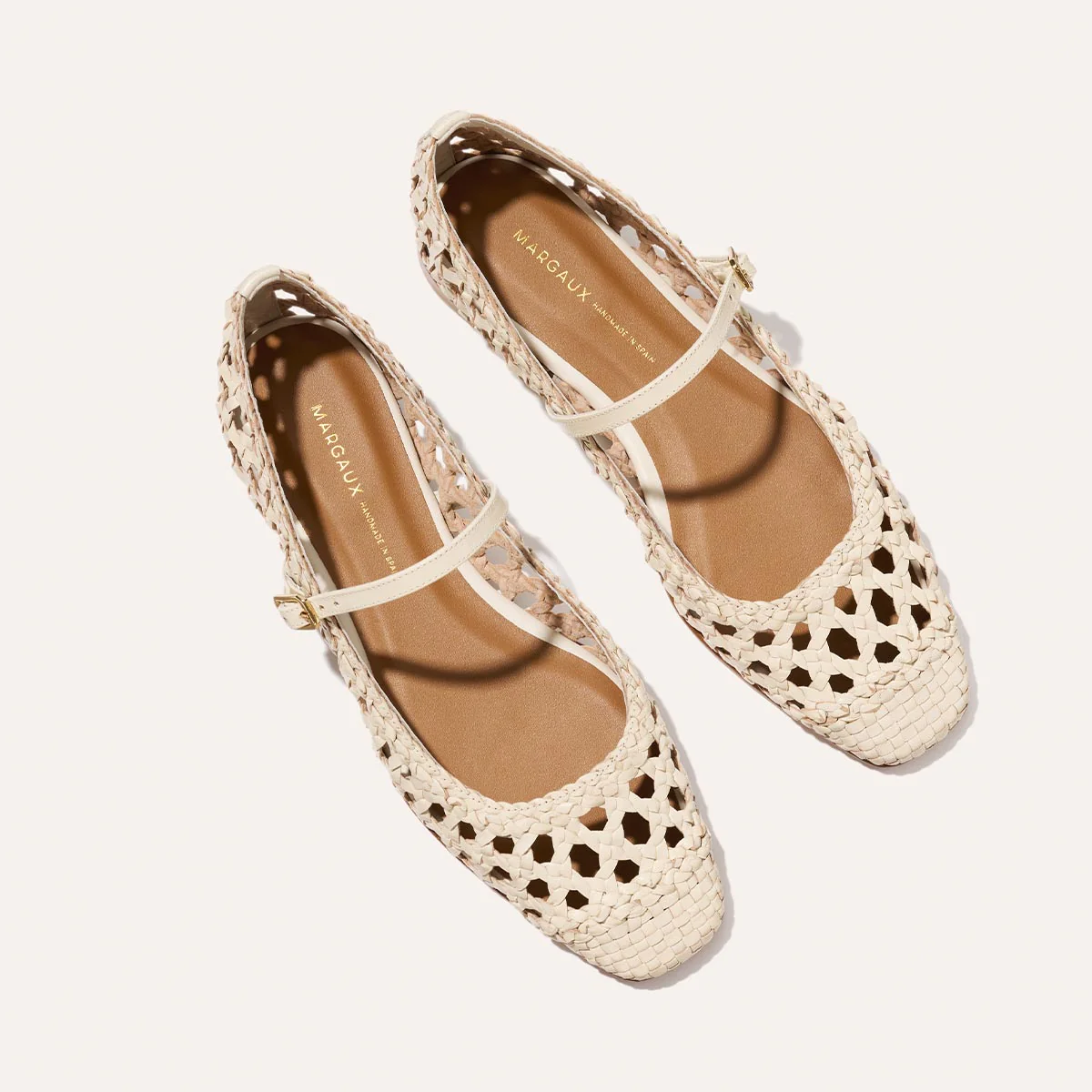 The Fonteyn Jane - Ecru Woven Leather - Image 3