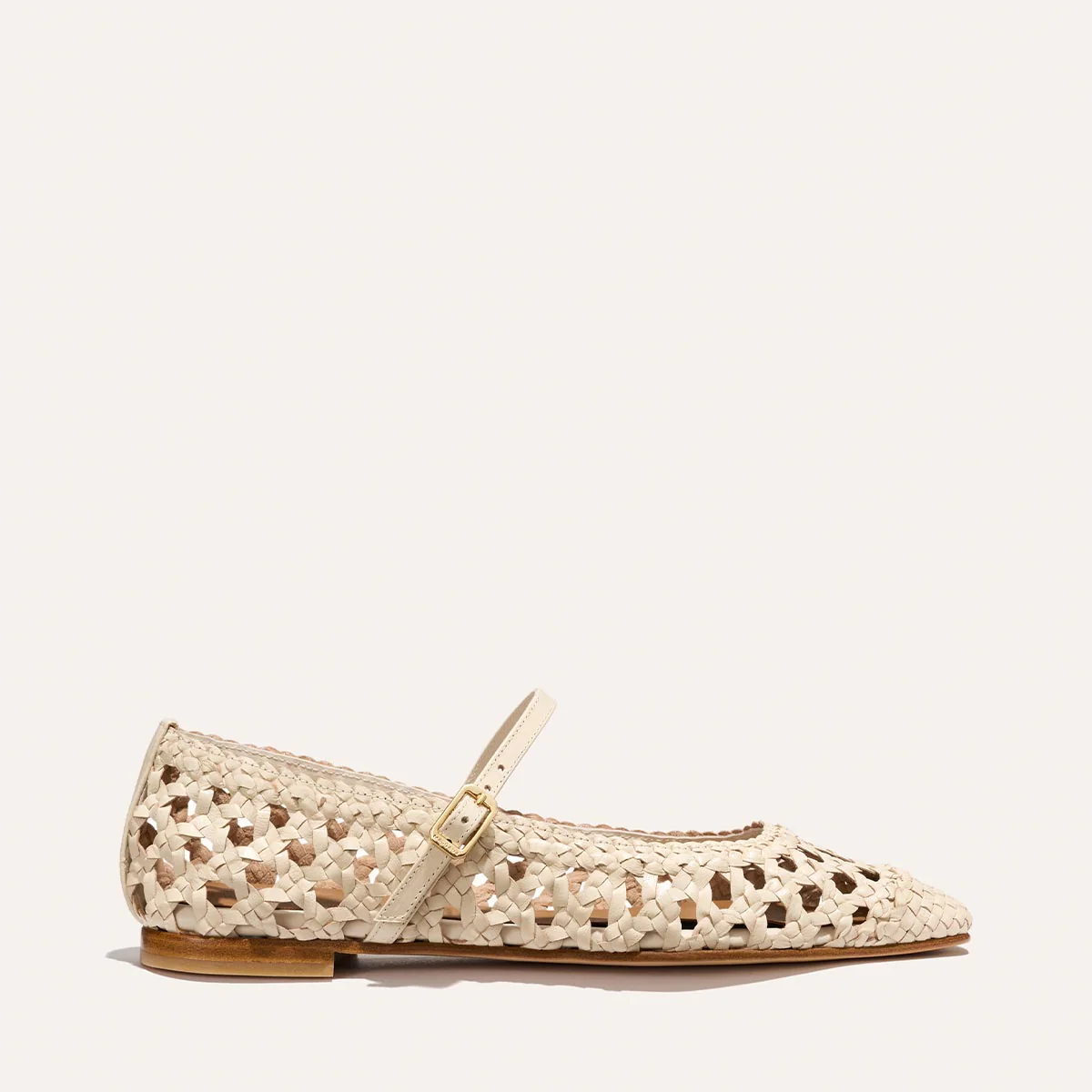 The Fonteyn Jane - Ecru Woven Leather - Image 4