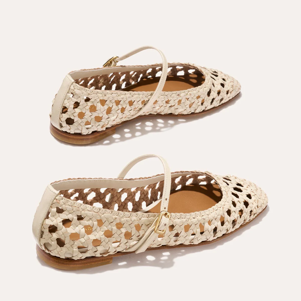 The Fonteyn Jane - Ecru Woven Leather - Image 5