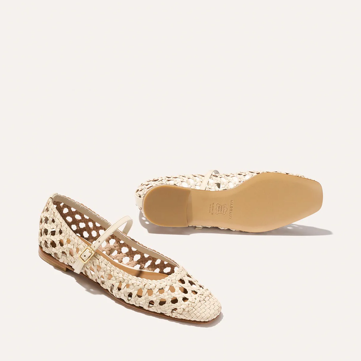 The Fonteyn Jane - Ecru Woven Leather - Image 6