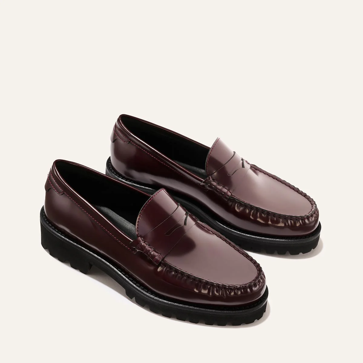 The Louisa Loafer - Burgundy Calf - Image 3
