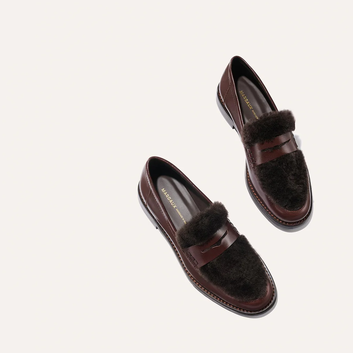 The Marlowe Loafer - Mahogany Calf and Shearling - Image 4