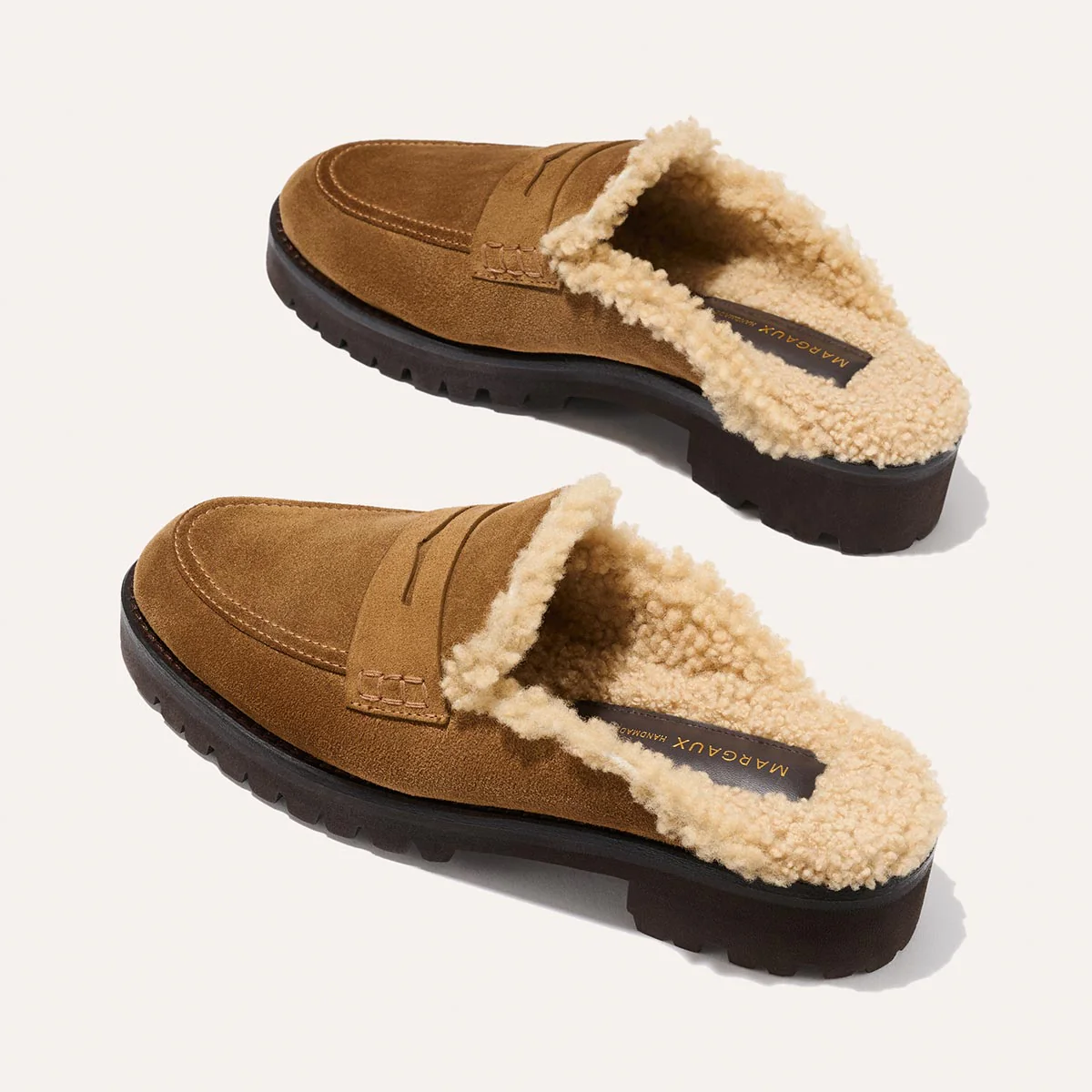 The Marlowe Mule - Walnut Suede and Shearling - Image 4