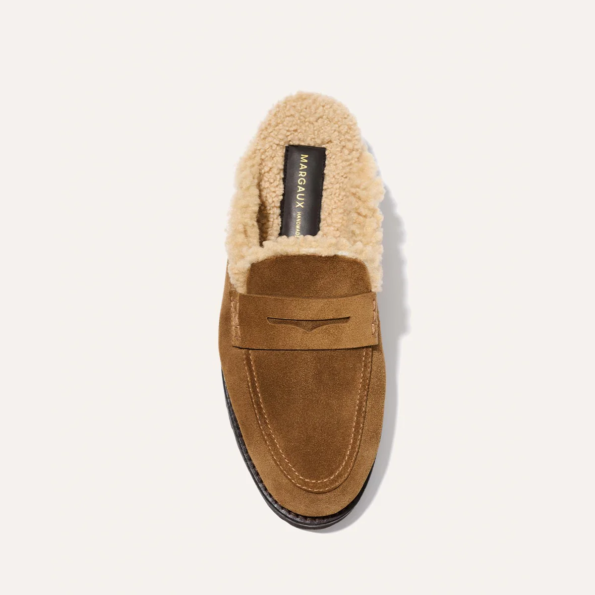 The Marlowe Mule - Walnut Suede and Shearling - Image 6