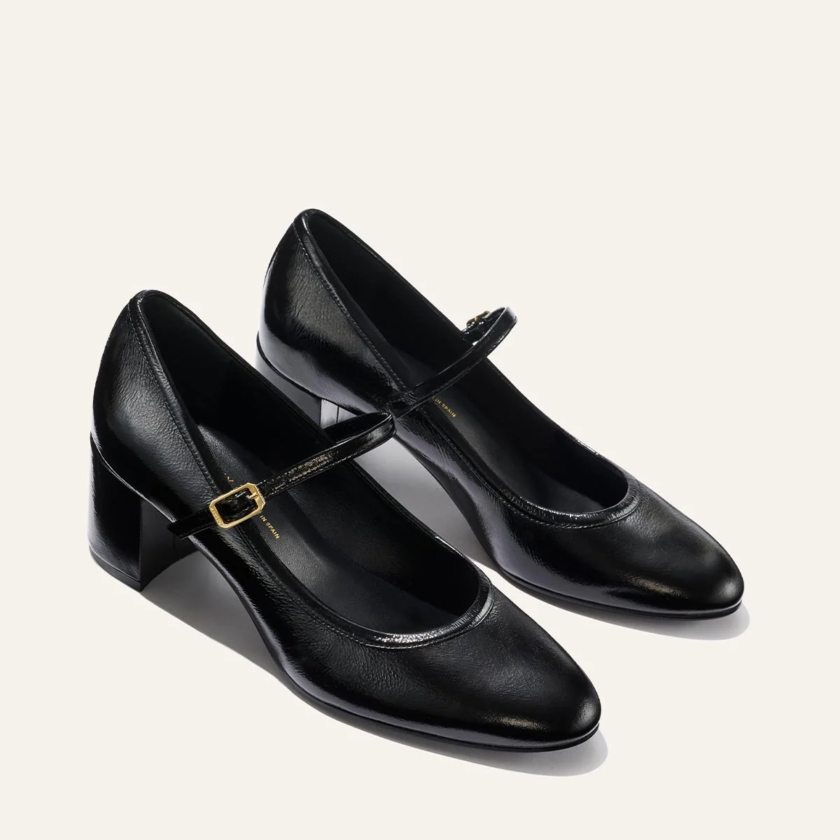 The Mira Jane - Black Crinkle Patent - Image 3