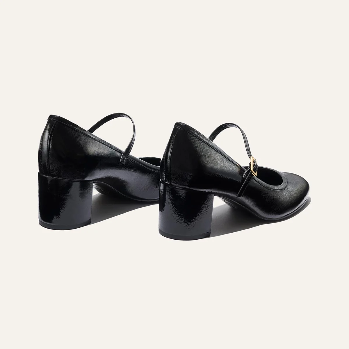 The Mira Jane - Black Crinkle Patent - Image 4