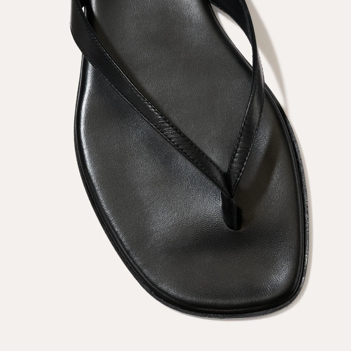 The Palermo Sandal - Black Nappa - Image 6