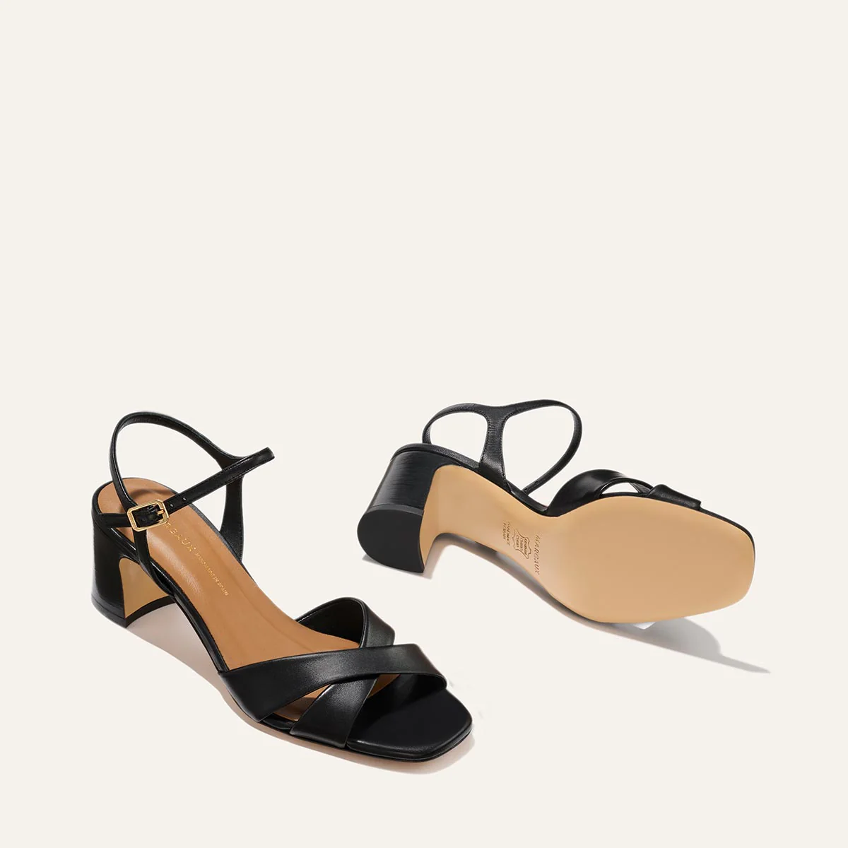 The Paloma Sandal - Black Nappa - Image 5