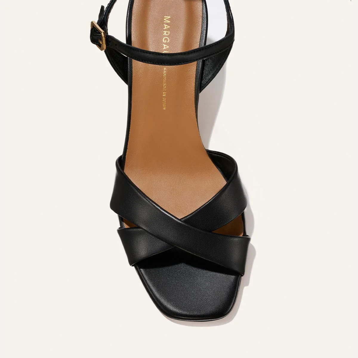 The Paloma Sandal - Black Nappa - Image 6