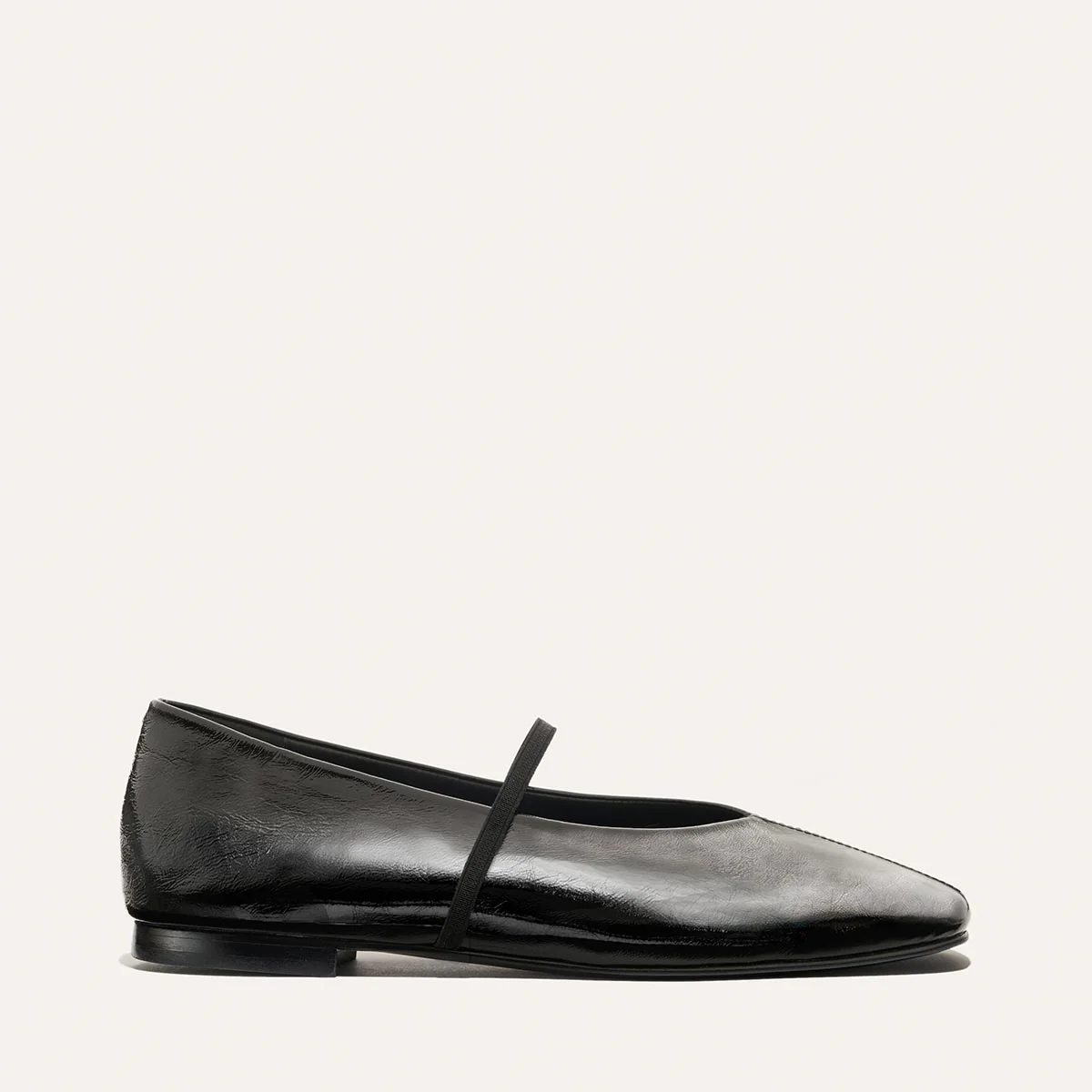 The Phoebe - Black Crinkle-Gloss Nappa - Image 4