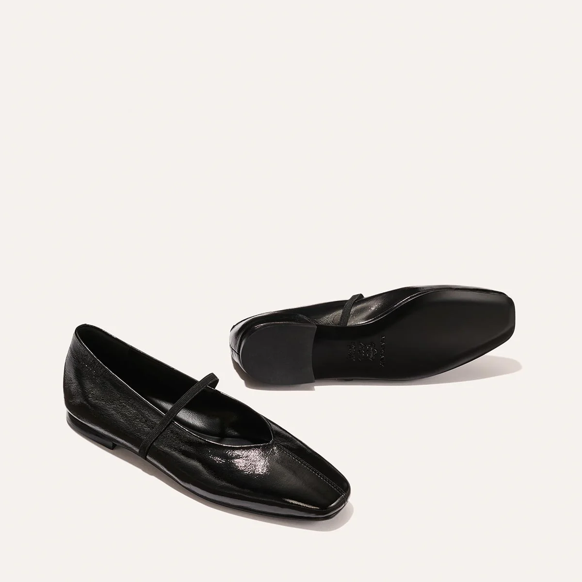 The Phoebe - Black Crinkle-Gloss Nappa - Image 5