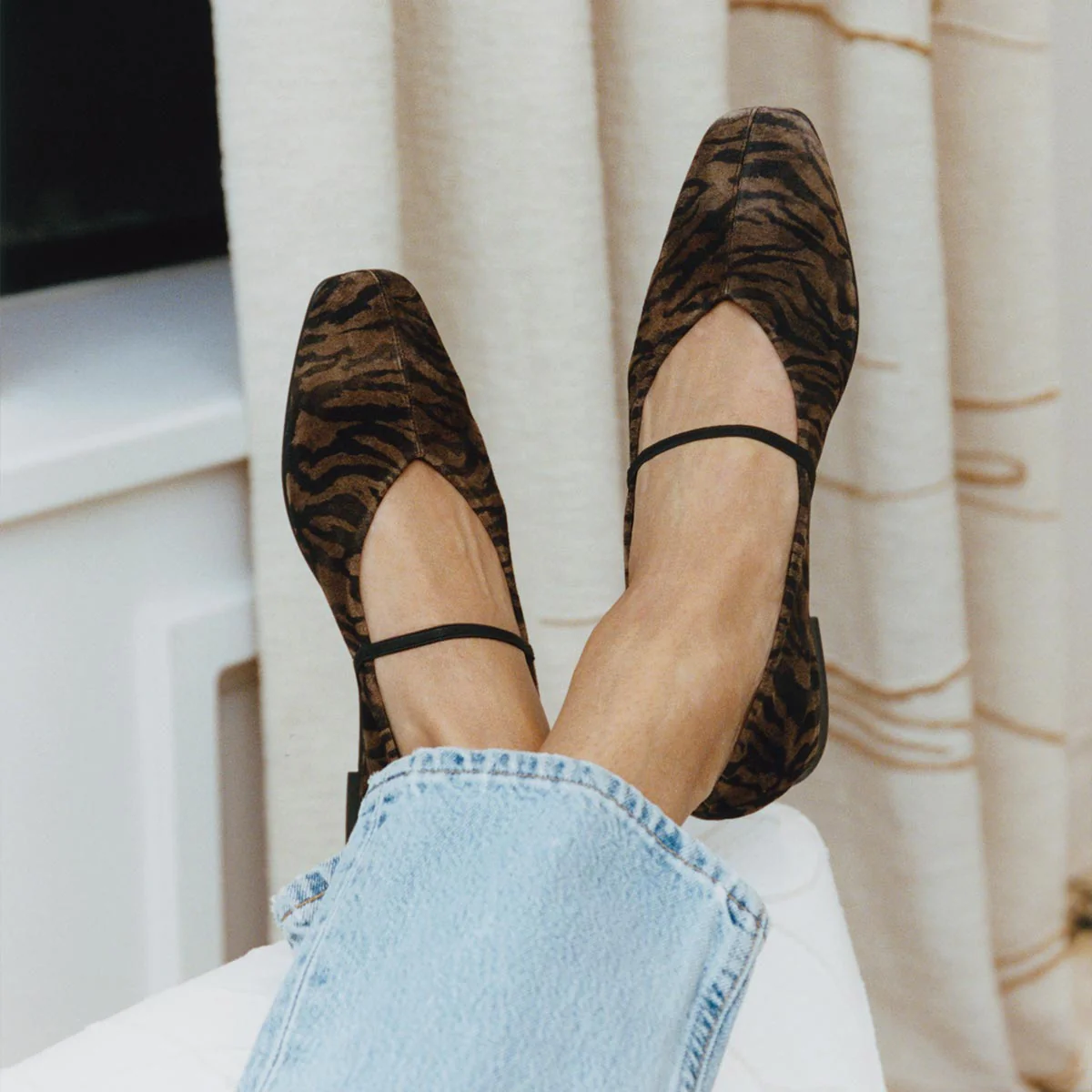 The Phoebe - Brown Zebra Suede - Image 2
