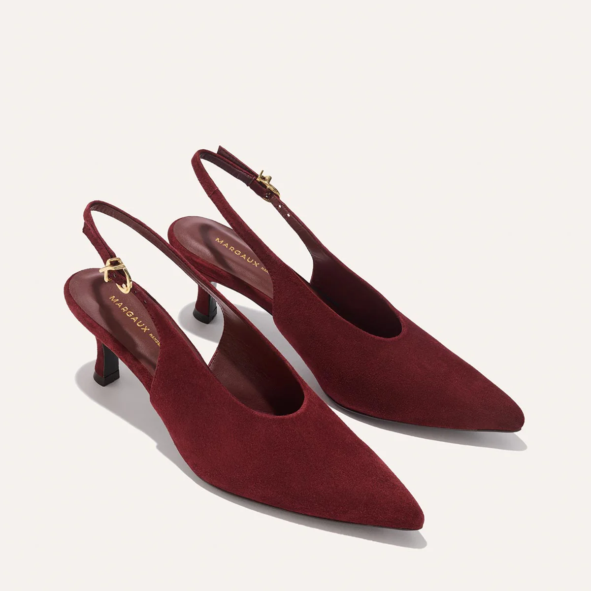 The Prado Sling - Burgundy Suede - Image 3