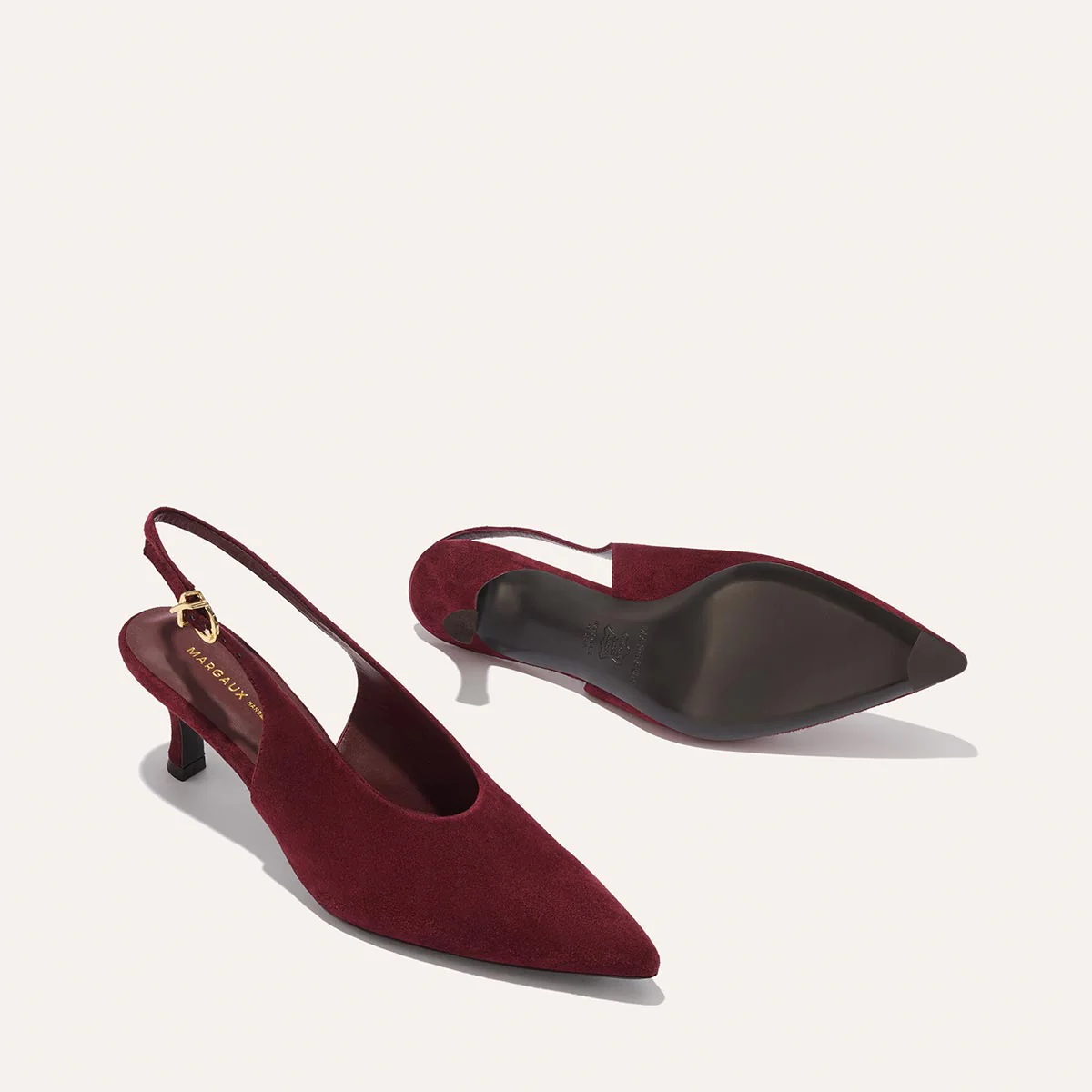 The Prado Sling - Burgundy Suede - Image 6