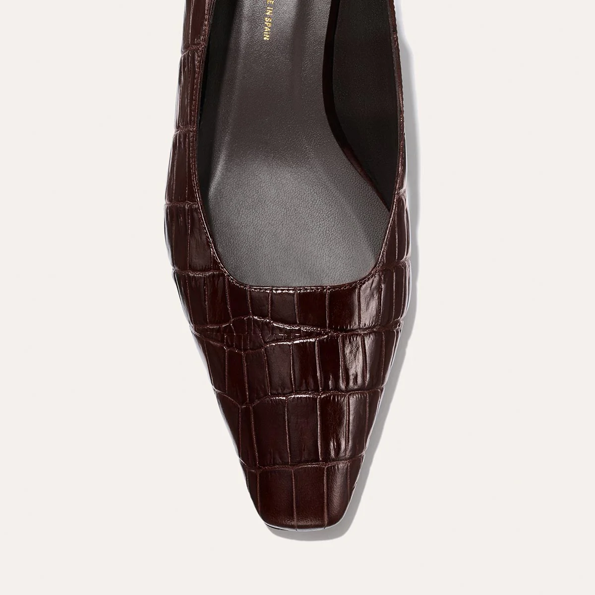 The Sofia Sling - Espresso Croc Embossed - Image 6