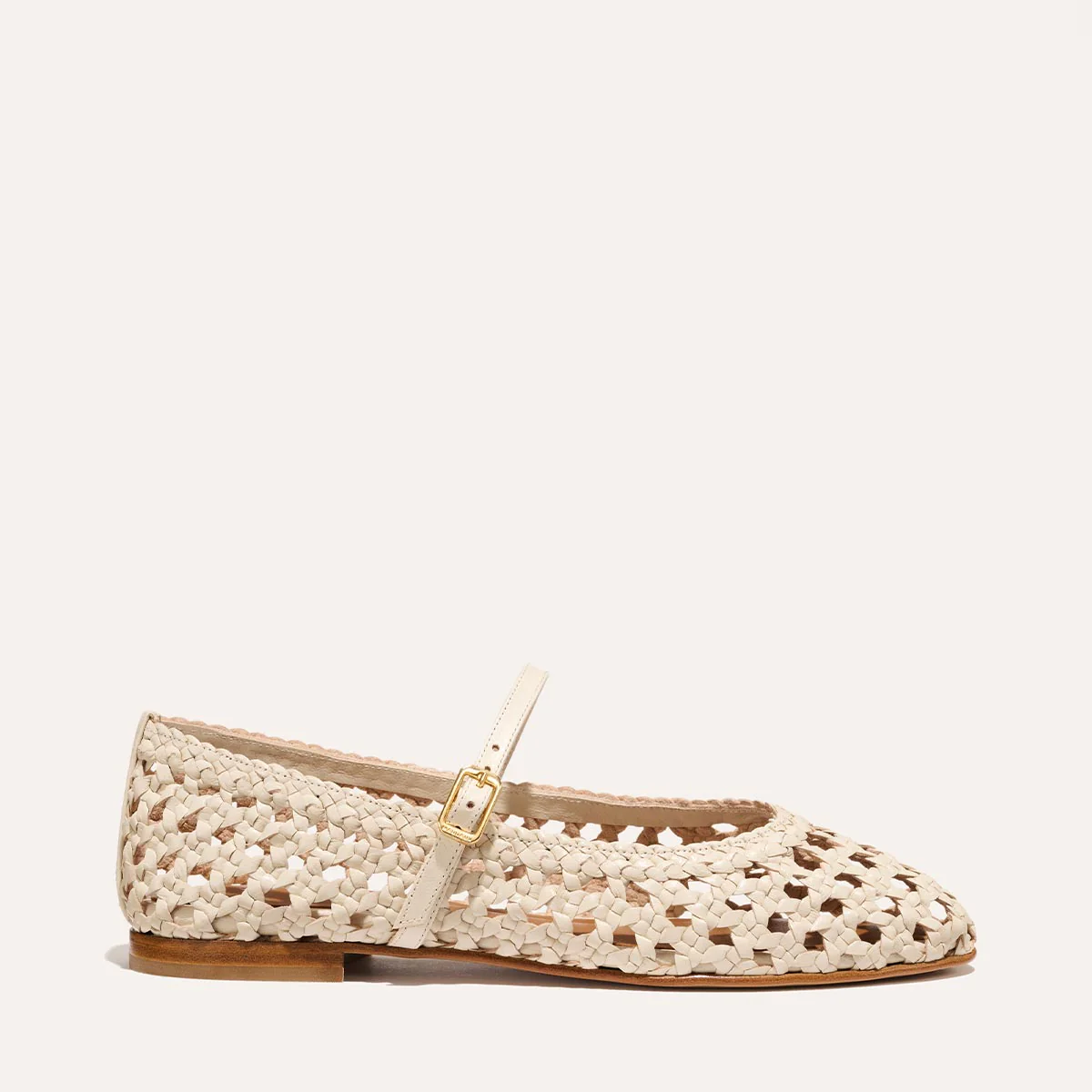 The Demi Jane - Ecru Woven Leather - Image 4