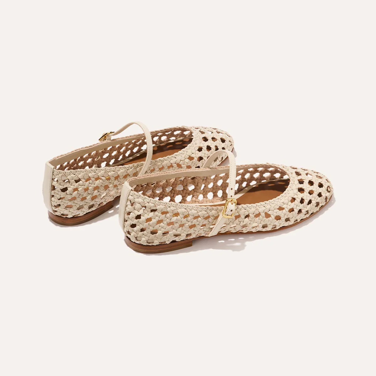 The Demi Jane - Ecru Woven Leather - Image 5
