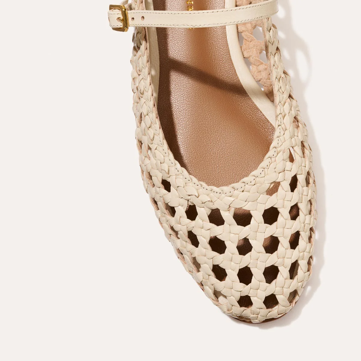 The Demi Jane - Ecru Woven Leather - Image 6