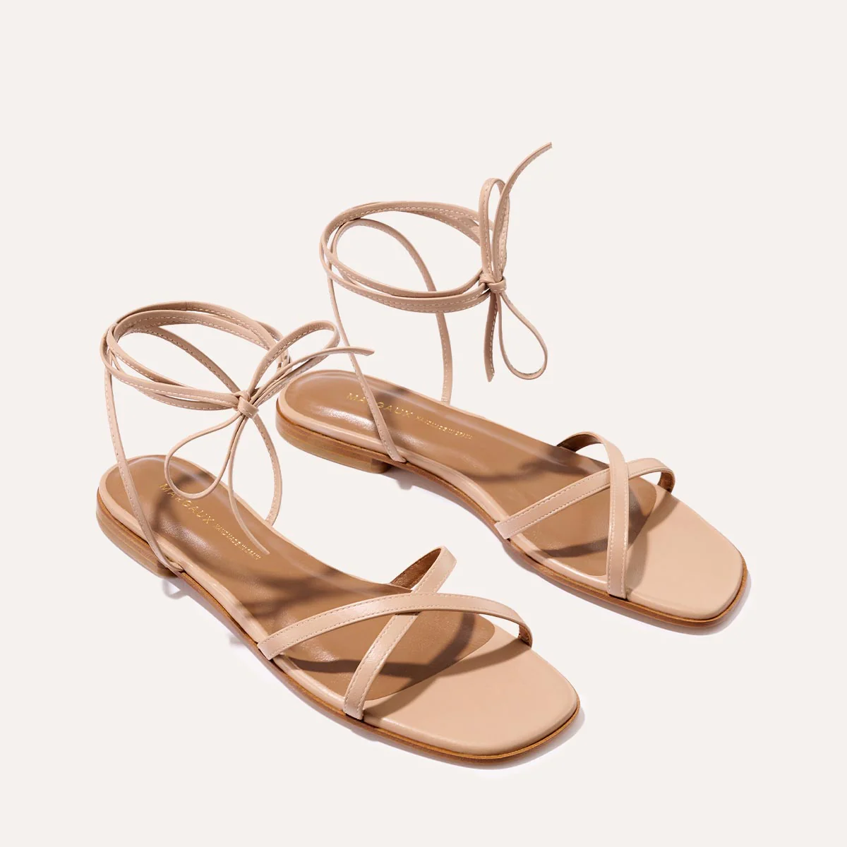 The Wrap Sandal - Rose Nappa - Image 4