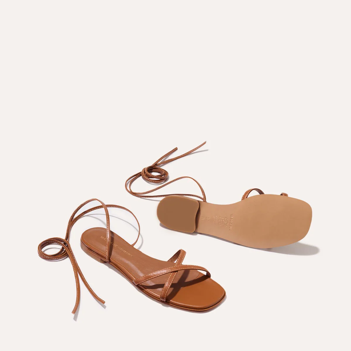 The Wrap Sandal - Saddle Nappa - Image 4
